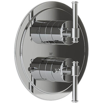 Jaquar Artize VIC Recessed Traditional Round Thermostatic Shower Valve - 2 Controls - Image
