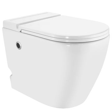 Jaquar Opal Tankless Floorstanding Back To Wall WC Pan with Seat - 360 x 580mm