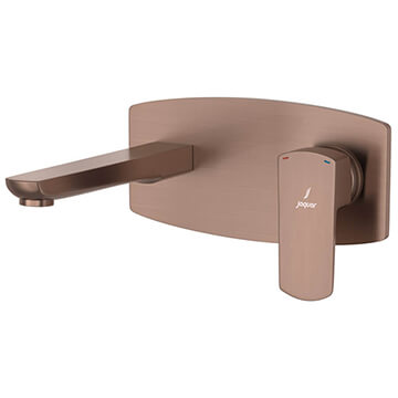 Jaquar Kubix Prime Antique Copper 2 Hole Basin Mixer Tap with Straight Spout - Lever Handle