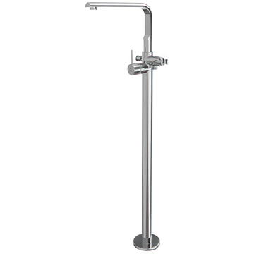 Jaquar Florentine Prime Floorstanding Bath Mixer Tap with L-Neck Spout - Front Stick Handle