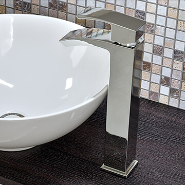 Joseph Miles Boden Deck Mounted Chrome Tall Basin Mixer Tap