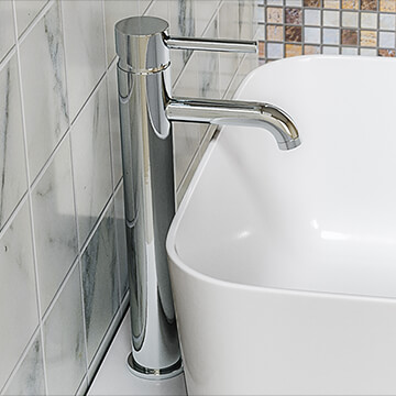 Joseph Miles Millie Deck Mounted Chrome Tall Basin Mixer Tap