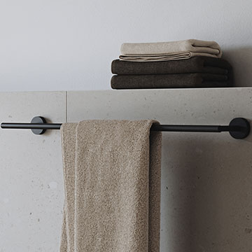 Smedbo Home 648mm Black Towel Rail