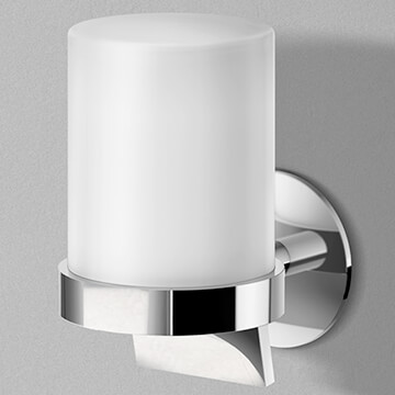 Smedbo DOT Wall Mounted Soap Dispenser with Holder and Backplate