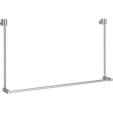 Smedbo Sideline 600mm Wide Polished Chrome Towel Rail for Glass Shower Panel