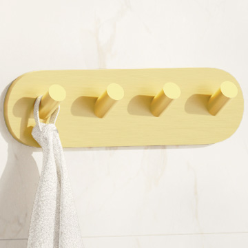 Smedbo Home Brushed Brass Quadruple Hook