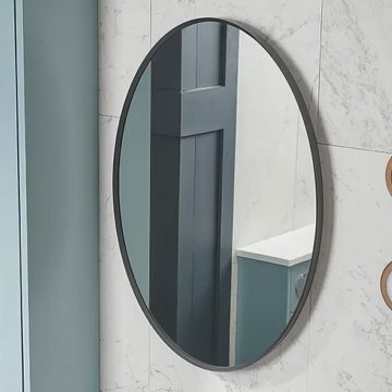 Tavistock Verge Oval Bathroom Mirror 500 x 700mm Aluminium Frame