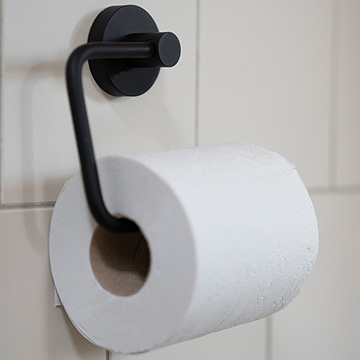 Smedbo Home Black Toilet Roll Holder