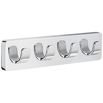 Smedbo Ice Polished Chrome Quadruple Hook
