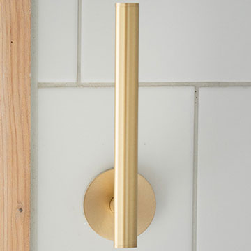 Smedbo Home Contemporary Brushed Brass Spare Toilet Roll Holder