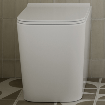 Nuie Orlen Rimless Back-To-Wall WC Pan and Soft Close Seat - NCG505