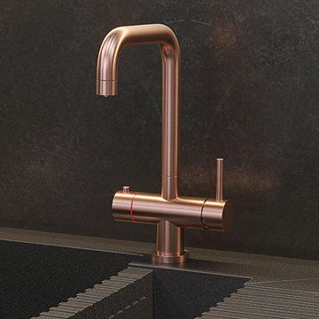 Reginox Amanzi Copper 3-in-1 Instant Hot Water Kitchen Tap with Tank and Filter