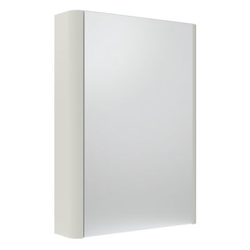 Tavistock Compass Wall Hung Gloss White Glass Mirror Cabinet 475 x 650mm - Single Door