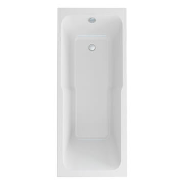IMEX Quadro White Acrylic Single Ended Bath