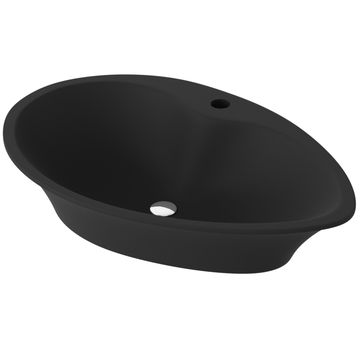 Jaquar Artize Tiaara 1 Taphole 725mm Wide Matt Black Countertop Basin