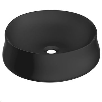 Jaquar Artize Designer 500mm Wide Thin Rim Round Matt Black Countertop Basin