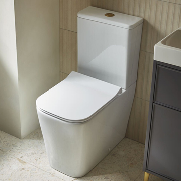 Tavistock Compass Square 620mm Comfort Height Fully Enclosed Closed Coupled WC Pan with Cistern