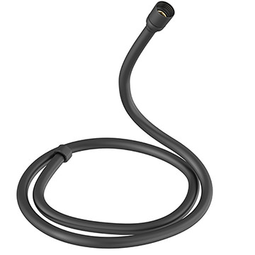 Jaquar Plastic Coated Matt Black Shower Hose with Nuts - 1.5 Metres