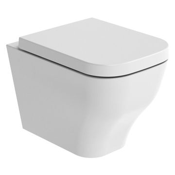 Tavistock Compass Square 338 x 490mm Wall Hung Rimless WC Pan