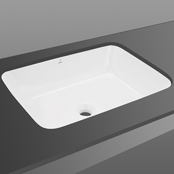 Jaquar Laguna 600 x 450mm White Rectangular Undercounter Washbasin
