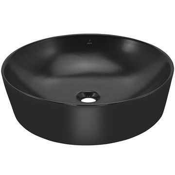 Jaquar Opal Thin Rim 480mm Round Matt Black Countertop Basin