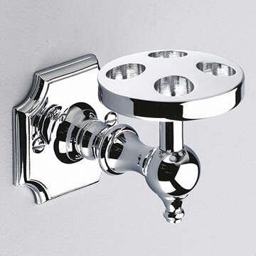 Silverdale Victorian Wall-Mounted Traditional Toothbrush Holder