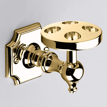 Silverdale Victorian Wall-Mounted Traditional Incalux Toothbrush Holder