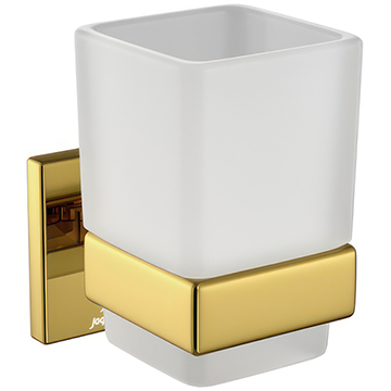 Jaguar Kubix Prime Square Bright Gold Tumbler and Holder