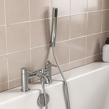 Joseph Miles Millie Deck Mounted Chrome Bath Mixer Tap