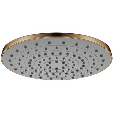 Flova Design Fixed Round Brushed Bronze Rainshower - 225 x 225mm - Single Function