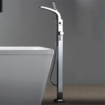 Flova Essence Side Action Freestanding Single Lever Bath Shower Mixer Tap