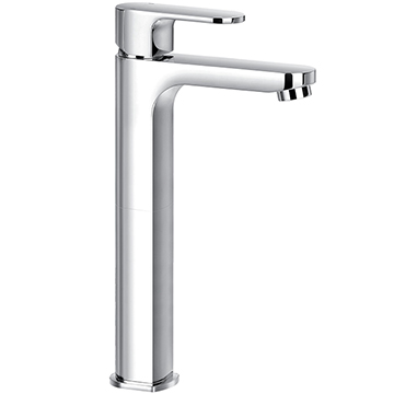Flova Smart Tall Basin Mixer Tap with Clicker Waste and Straight Spout
