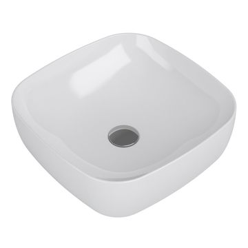 Tavistock Foss Gloss White Square Countertop Basin - 410 x 410mm
