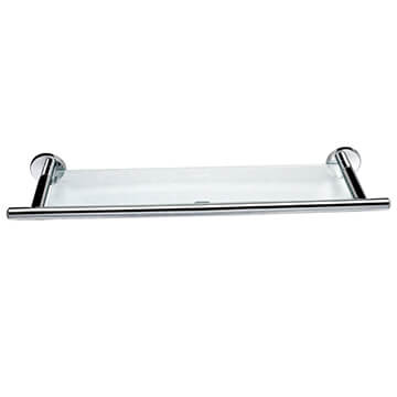 Flova Coco Chrome Glass Shelf - 597mm