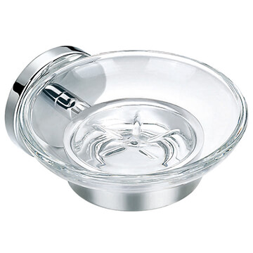 Flova Coco Glass Soap Dish and Holder