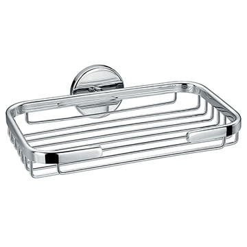 Flova Coco Wall Mounted Wired Soap Basket - Diamond Chrome Finish - 220 x 150mm