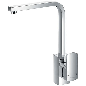 Flova Dekka Chrome L-Shaped Kitchen Sink Mixer Tap with Swivel Spout - Lever Handle