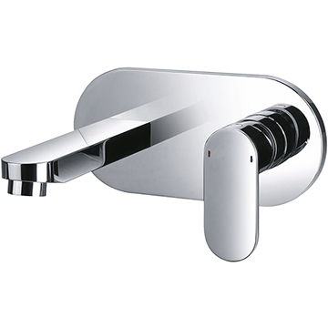 Flova Smart 2 Hole Basin Mixer Tap with Concealed SmartBox - Flat Handle