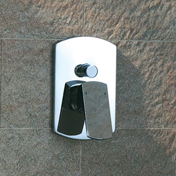 Flova Dekka Concealed Manual Chrome Shower Valve with Diverter and SmartBox - 2 Outlets - 1 Control