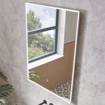 Tavistock Acumen Rectangular Dimmable Borderlit LED Mirror with Demister Pad
