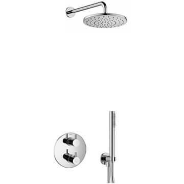 Flova Levo Thermostatic Concealed Mixer Valve with Shower Head and Handset