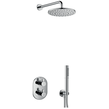 Flova Smart Contemporary Concealed Thermostatic Shower Pack