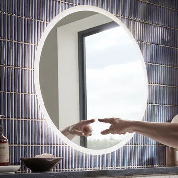Tavistock Beta Round Dimmable LED Borderlit Mirror with Demister Pad