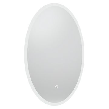 Tavistock Beta Oval Illuminated LED Borderlit Mirror with Demister Pad - 500 x 700mm