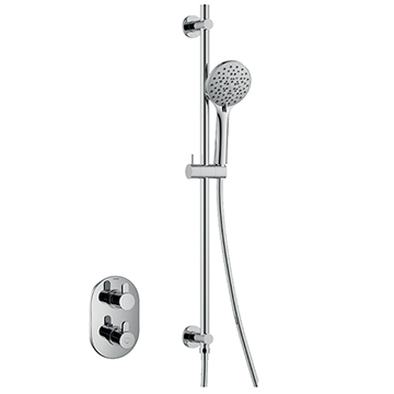 Flova Smart Concealed Thermostatic Shower Mixer Valve with Slide Rail Kit
