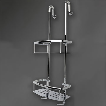 Miller Signature Chrome 2-Tier Shower Caddy - 235 x 650mm