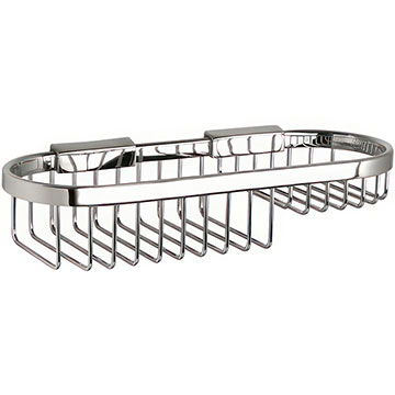 Miller Signature Wall Mounted Chrome Finish Oval Shower Basket