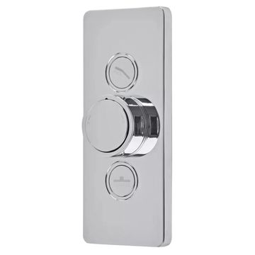 Tavistock Axiom Concealed Thermostatic Shower Valve - Rectangular Trim - 3 Controls