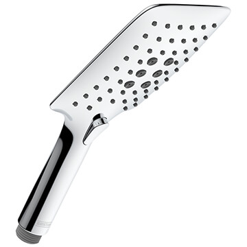 Bristan ABS Square Chrome Shower Handset - Push Button - 3 Spray Mode