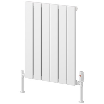 Reina Piatto White Horizontal Flat Designer Radiator - Aluminium - Single Panel